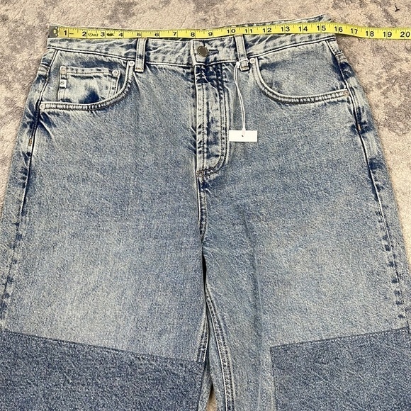 NWT AG Adriano Goldschmied Cloved Patched Jeans Nomad Straight Leg Sz 28 - Picture 9 of 14